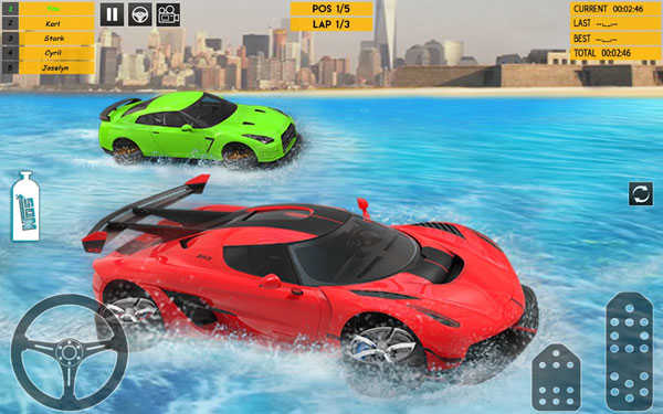 水上特技赛车(water surfing car stunts)